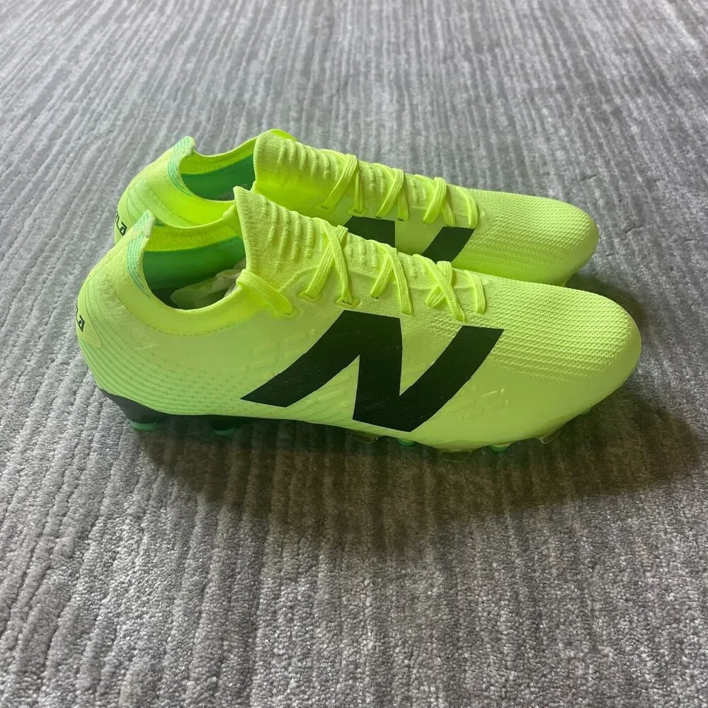 New Balance Tekela Pro Low V4+ FG Soccer Cleats Men 10.5 Glo Pack Green Hypoknit
